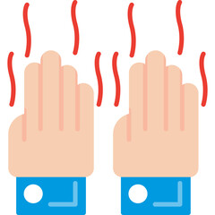 Obraz premium Smelly Hands Vector Icon