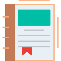Obraz premium Spring Notebook Vector Icon