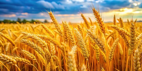 Mature wheat, a ripe landscape, perfect for copy.