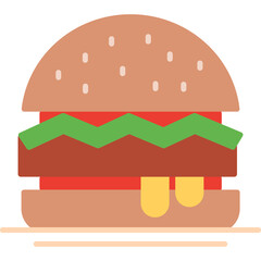 Hamburger Vector Icon