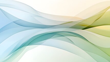 Obraz premium Soft Flowing Waves in Blue and Green Tones for Abstract Background