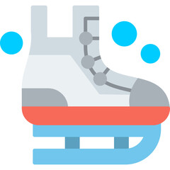 Ice Skating Vector Icon