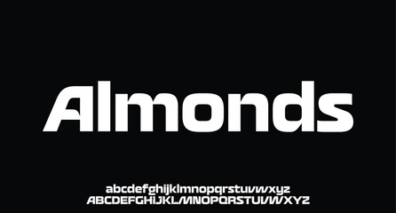 Modern geometric font, abstract tech type and futuristic technology typeface, vector techno alphabet. English letters font of digital future, HUD or computer game cyber world and Sci fi technology
