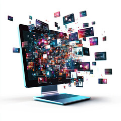 tablet pc with images