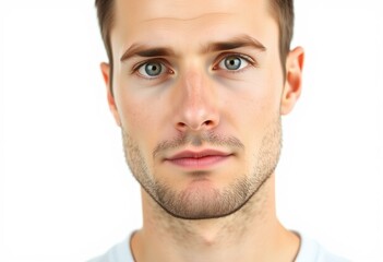 Obraz premium Half-length male portrait on white background