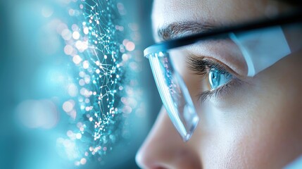 A laboratory technician analyzes data from a sophisticated medical device, showcasing the advanced technology used for diagnosis and treatment.