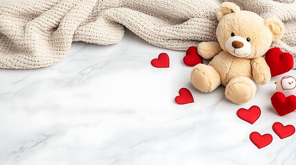 Teddy bear heart romance
