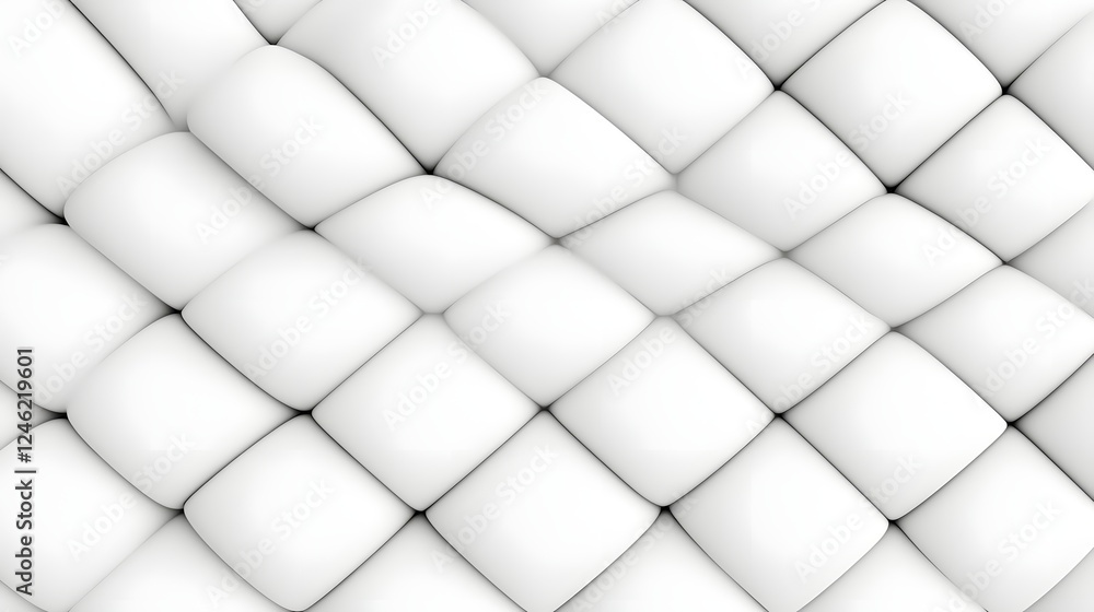 Poster textured white pattern with woven design and soft shadows