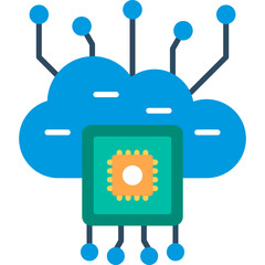 Cloud Computing Vector Icon