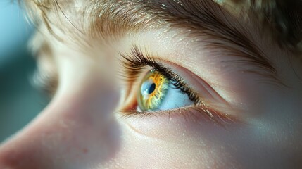 Wide eyed wonderment, with pupils dilated and a look of awe and fascination, capturing the sense of discovery and the excitement of learning something new.