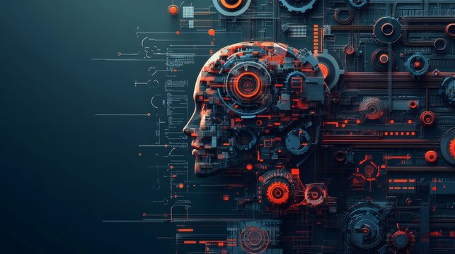 Businessman using ai artificial intelligence management in logistic system support human work and reduce time to work in process.AI assitant planing to import export for business. 