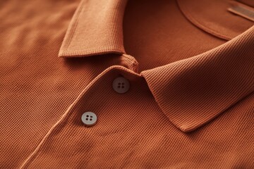 Close-up of a Warm-toned Polo Shirt