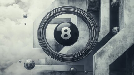 3d render. Falling orange balls in the blue background. Illustration for advertising. 