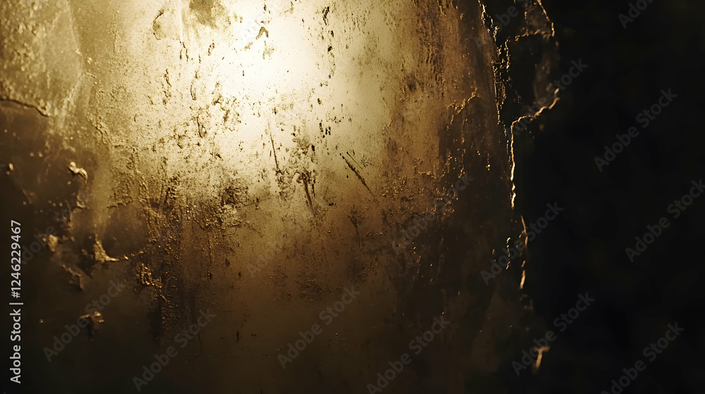 Poster abstract gold texture background. grunge metallic backdrop with distressed surface and dark shadows.