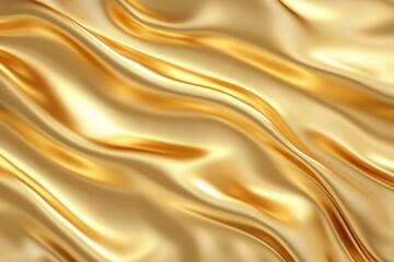 Golden silk waves, draped fabric, luxury texture, background, design