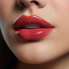 Fototapeta premium close up of beautiful woman lips