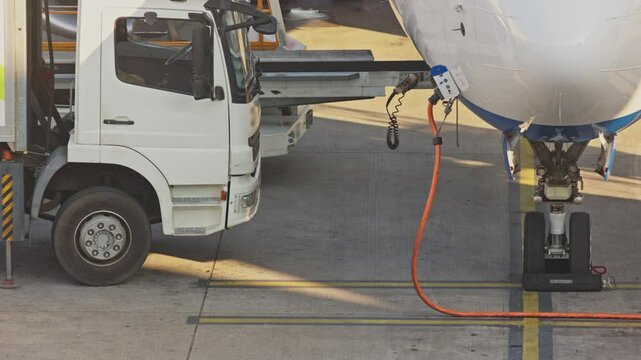 Refueling the aircraft with fuel