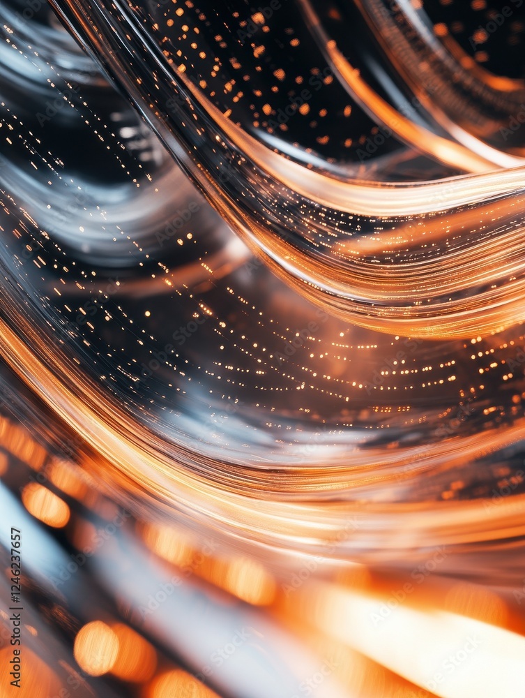 Poster this abstract background image showcases the digital data stream with binary code, representing the 