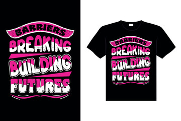 Behind Every Successful Woman Is Herself Typography T-shirt Design