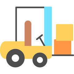 Forklifter Vector Icon