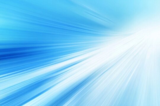 Blue light streaks converging, bright background, speed, motion, abstract design