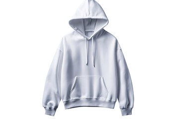 Blank White Hoodie Against a Clean Background