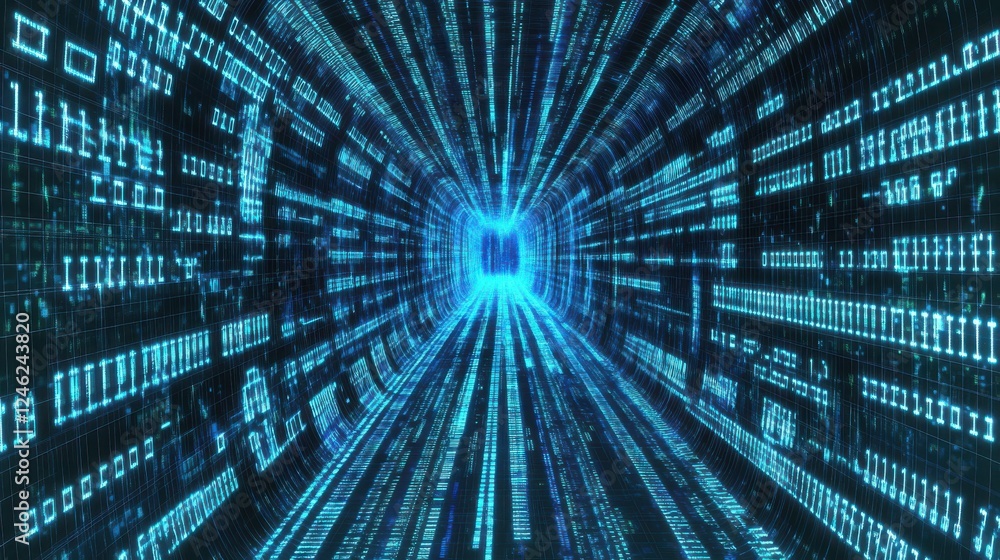 Poster data and internet topics abstract tech background
