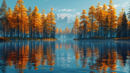 A quiet forest river reflecting trees in calm water in HD  HD 8K wallpaper Photographic Image