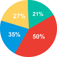 Pie Chart Vector Icon
