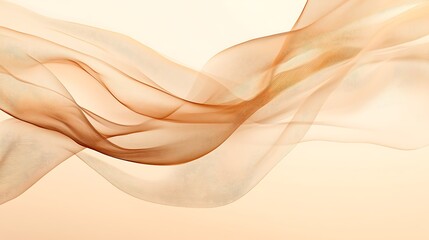 Brown silk waves, soft background