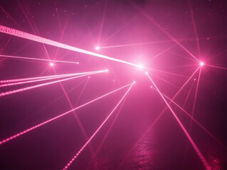 Vibrant laser lights in captivating patterns.