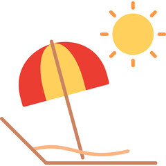 Fototapeta premium Beach Vector Icon
