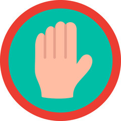 Obraz premium Halt Vector Icon