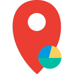 Location Statistics Vector Icon