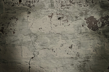Textured background of old cracked cement wall with copy space