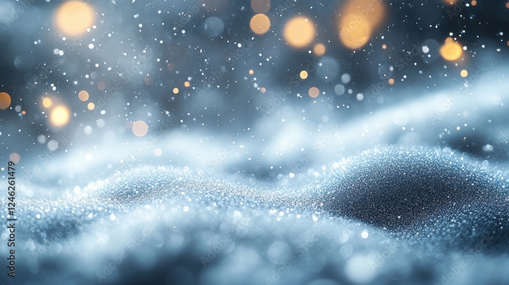 Poster minimalist and soft bokeh background with light gray tones