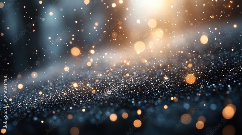 Poster minimalist and soft bokeh background with light gray tones