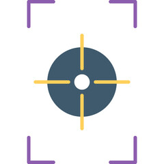 Unique Focus Vertical Vector Icon