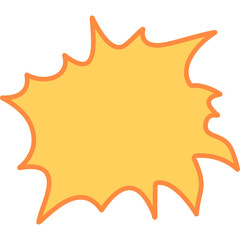 Unique Explosion Vector Icon