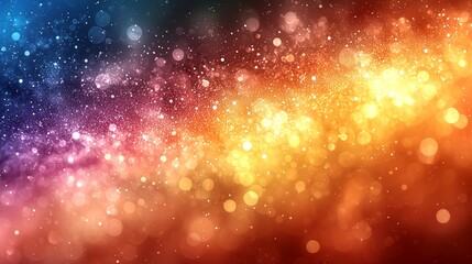 Fototapeta premium Colorful bokeh lights background, abstract design, festive mood, ideal for celebrations