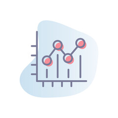 Chart vector icon