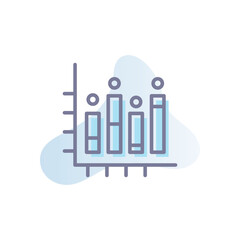 Naklejka premium Chart vector icon