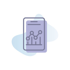 Chart vector icon