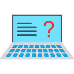 Unique Online Exam Vector Icon