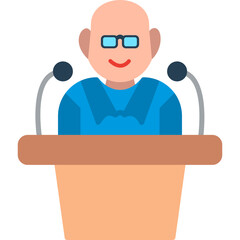 Unique Lecture Vector Icon