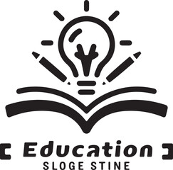  A simple logo design education illustration