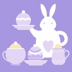 Delightful Easter Tea Party, Bunny Cookies & Spring Festivities cute food eggs  