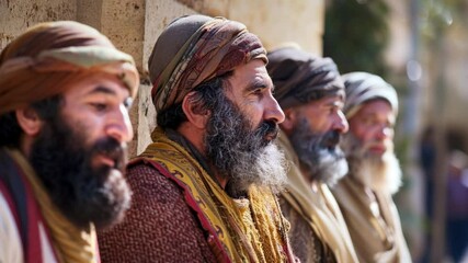 Council of Elders of Men. Ancient Biblical People of the Near East. Jews, Elders, Apostles, Pharisees