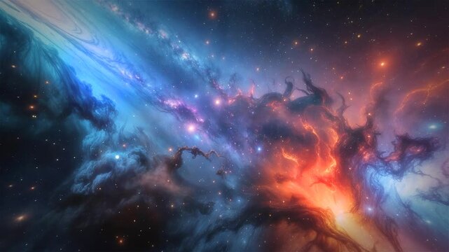 Cosmic Space Flight: 4K 60FPS Deep Space Journey Background