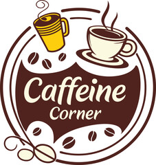 Create a logo Caucasian for the coffee shop